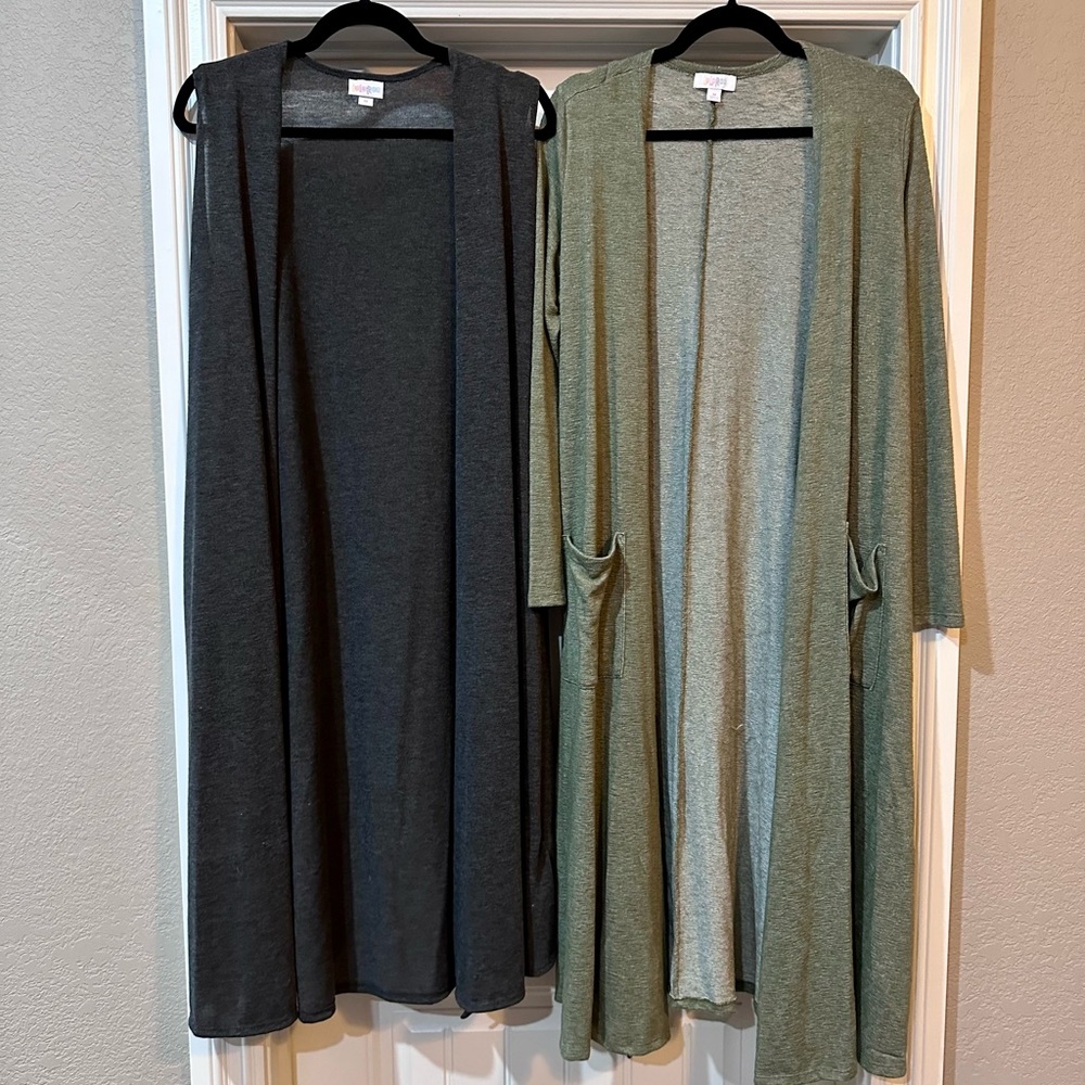 Bundle of 2 Lularoe pieces - Duster Cardigan and Joy Vest